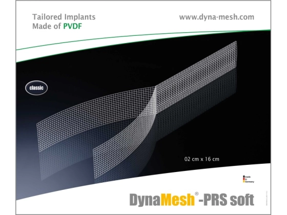 Dahlhausen DynaMesh®-PRS soft, PVDF, 2x16 cm 1 Stk/Pkg / 1 Pg p.P. / REF: 2621350216 / PZN: 09258697