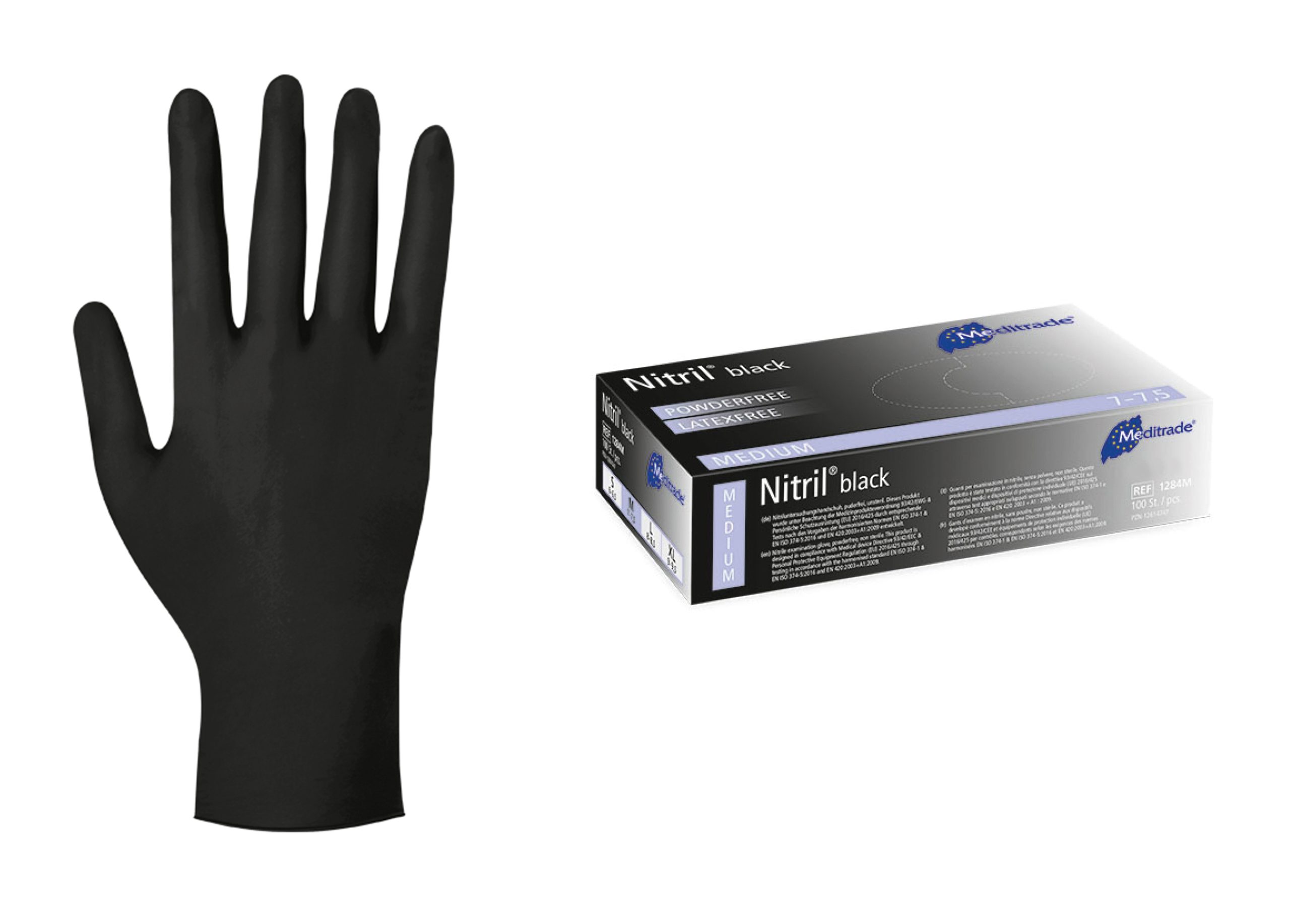 Meditrade Nitril® Black Größe S - M - L - XL