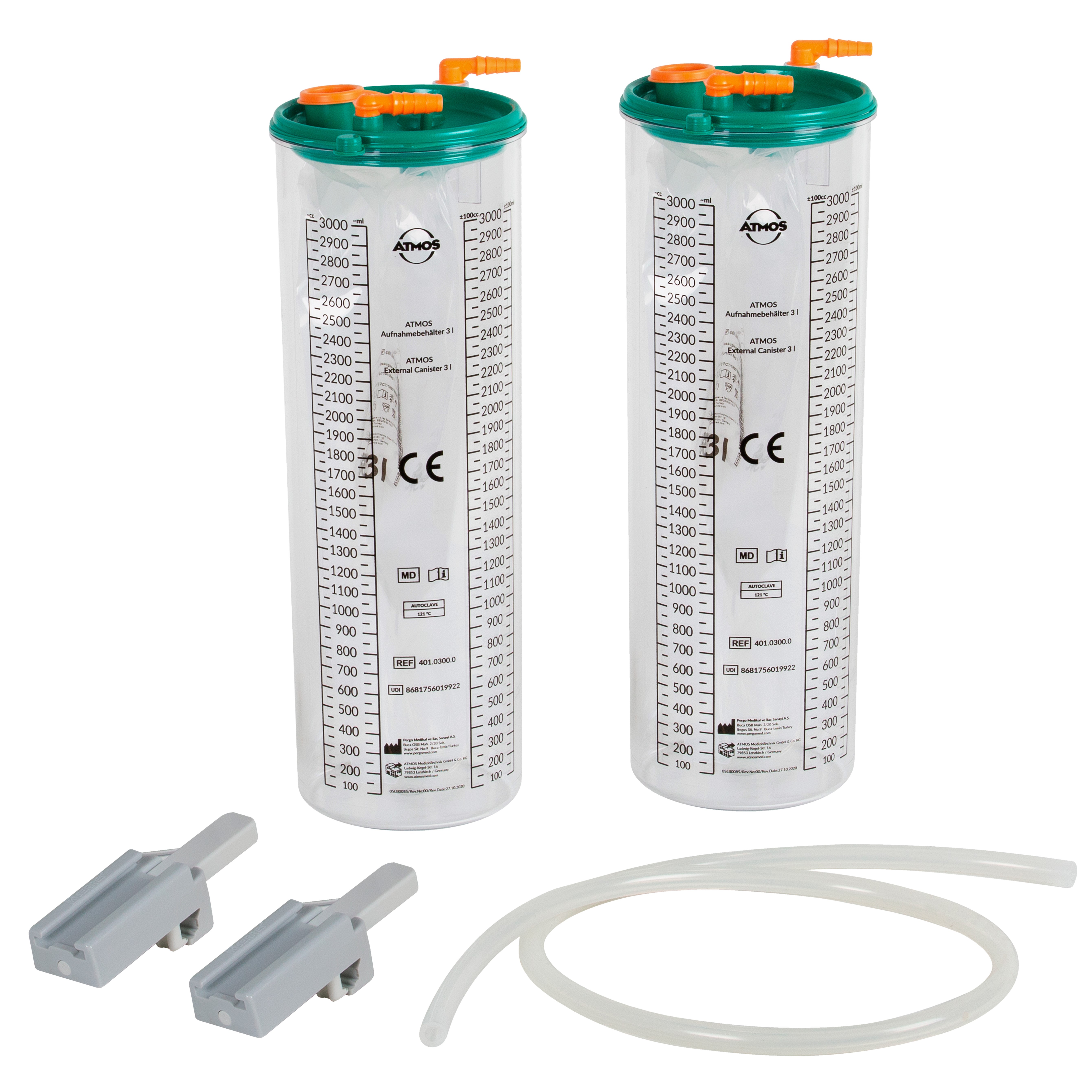 ATMOS AS Chirurgieabsaugung / 2 x 3 l / ATMOS