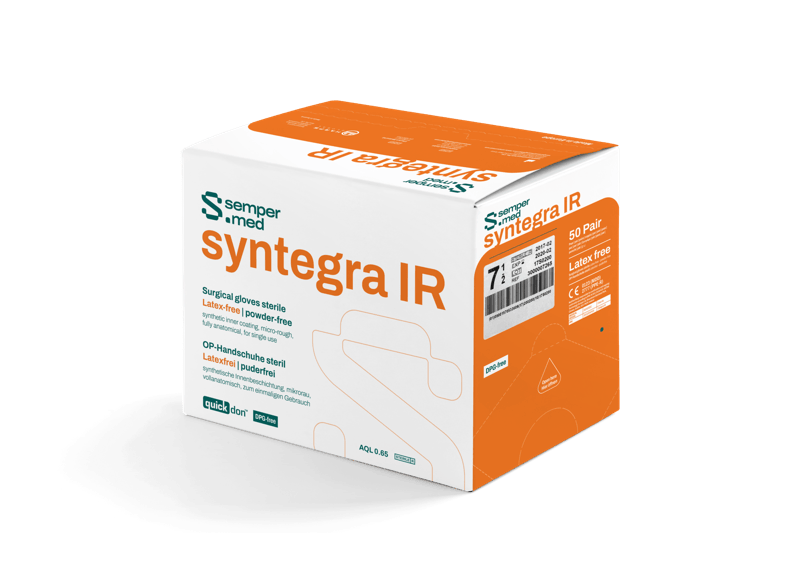 Sempermed Syntegra IR OP-Handschuh polyisopren, pf, ib, Gr. 5,5, 50 Paar (REF 139620)
