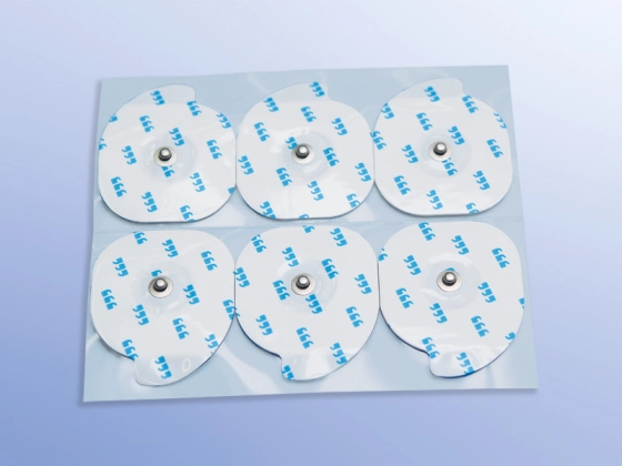 Dahlhausen EKG-Elektrode Erw. Wet-Gel, 6 Elektroden pro Streifen mit Längsperf. / 1200 St. p.P. / REF: 1900001405 / PZN: 06056384