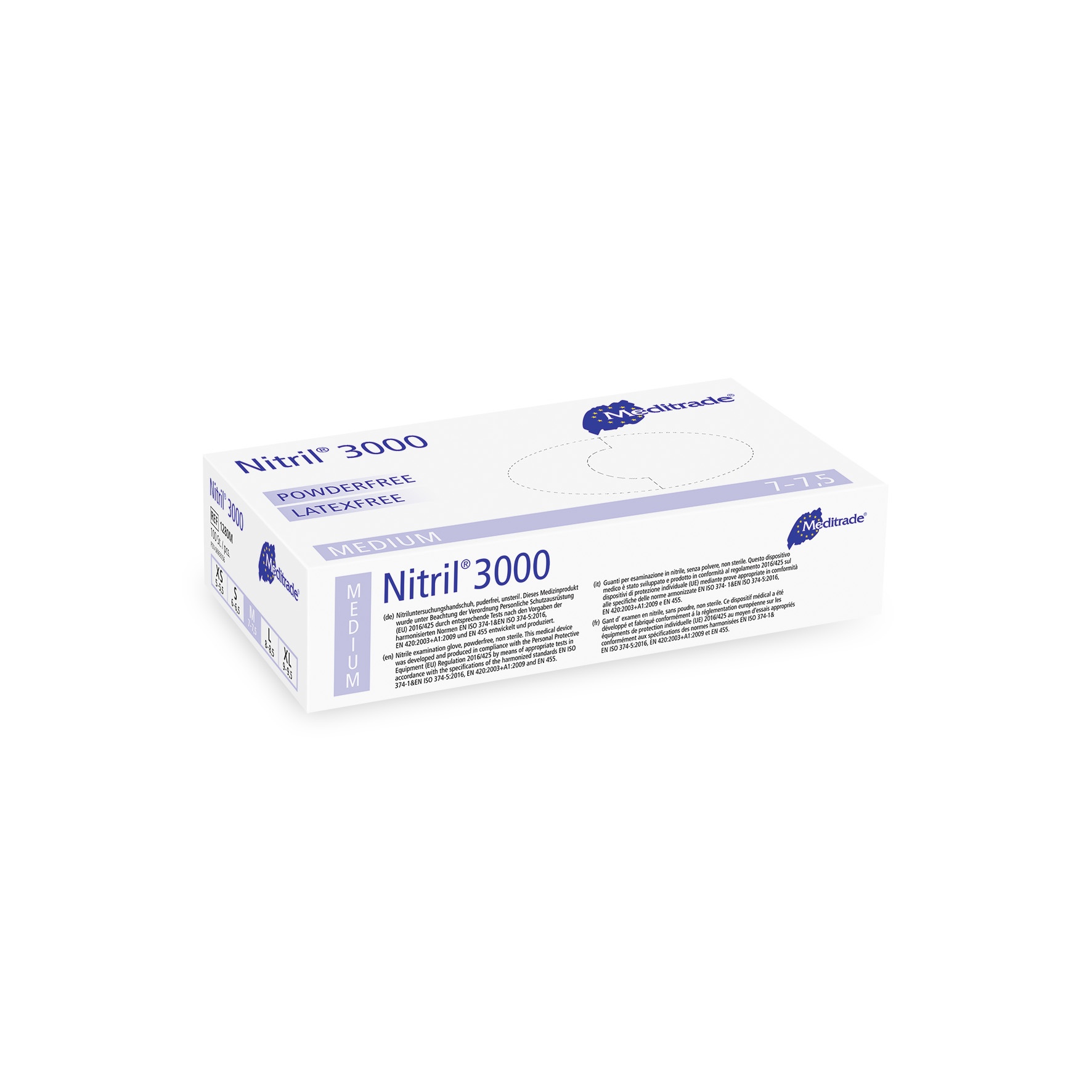Meditrade Nitril® 3000 Größe XS / S und XL
