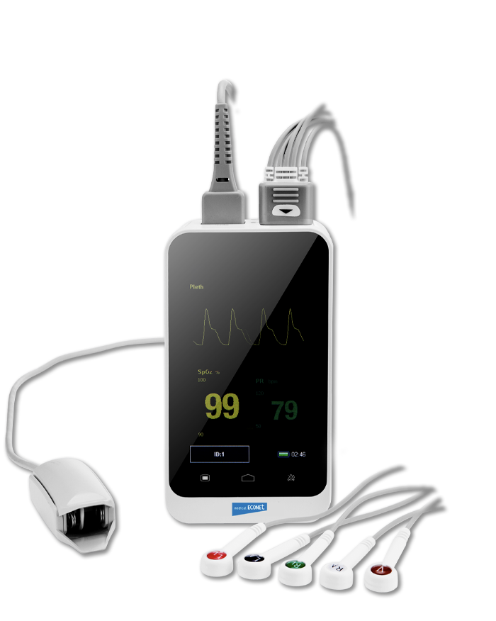 Handpulsoximeter Palmcare DUO EKG + SpO2 / St. p.P. / REF: 40.21-5220