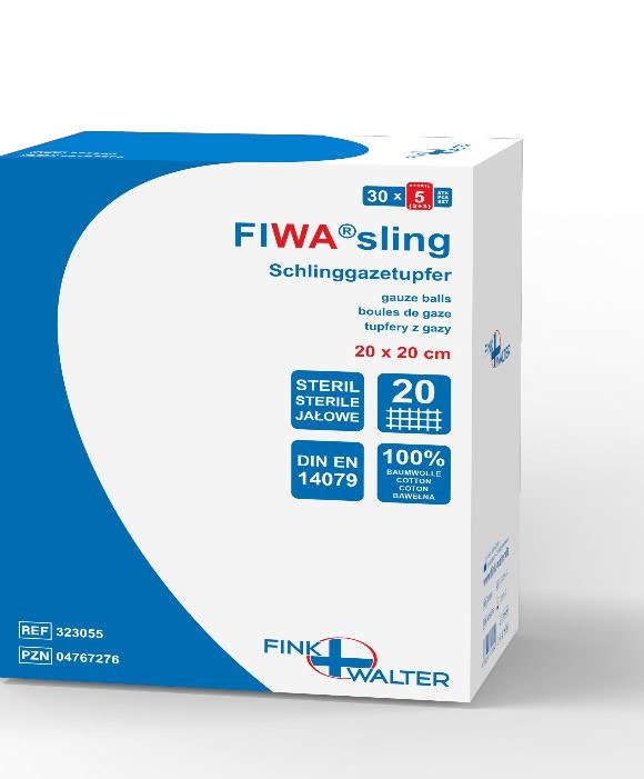FIWA®sling - Tupfer steril 30x40cm, extragroß, VM 20 DIN 14079 BW, Pckg. à 30x5 Stück / PZN: 11859955