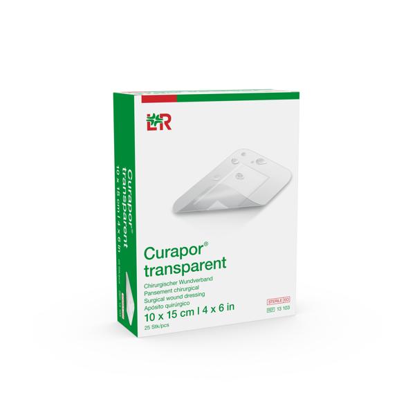Curapor transparent Wundverband steril, 10x15cm, 25 Stück (REF 13103) / PZN: 02914098