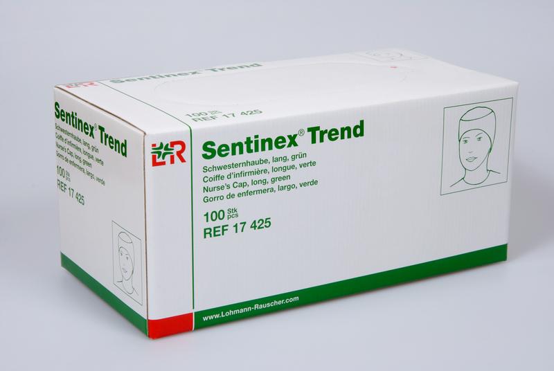 Sentinex Trend Schwesternhaube lang, grün, 100 Stk (REF 17425)