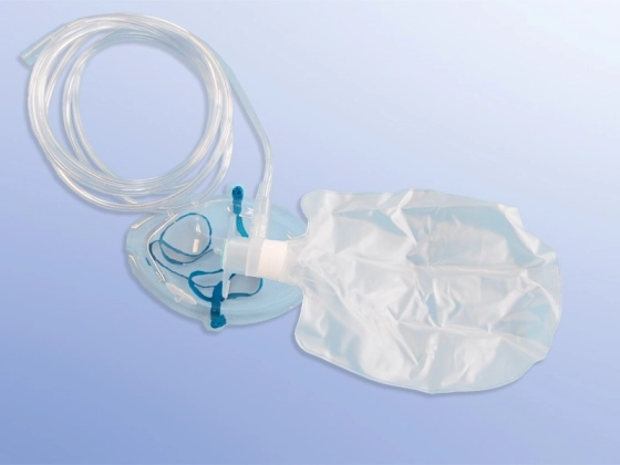 Dahlhausen Sauerstoffmaske Erw. mit Sauerstoffreservoir, mit einem Ventil, Teilrückatmung / 1 St. p.P. / REF: 100008132 / PZN: 09912145