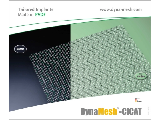 Dahlhausen DynaMesh®-CICAT visible, PVDF, 5x6 cm, Nabelhernie 1 Stk/Pkg / 1 Pg p.P. / REF: 2610090058