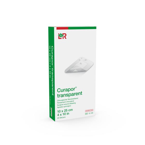 Curapor transparent Wundverband steril, 10x25cm, 25 Stück (REF 13105) / PZN: 02914187