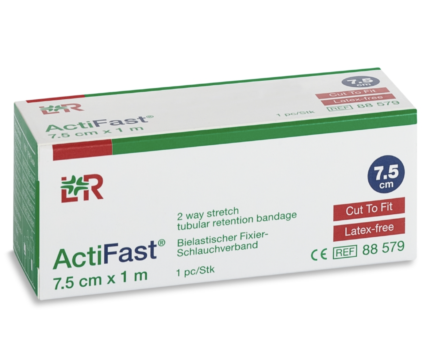 ActiFast Tubular Retention Bandage / Blue / 7,5cm x 1m / 1 St. p.P. / PZN: 	19151500 / REF: 88579