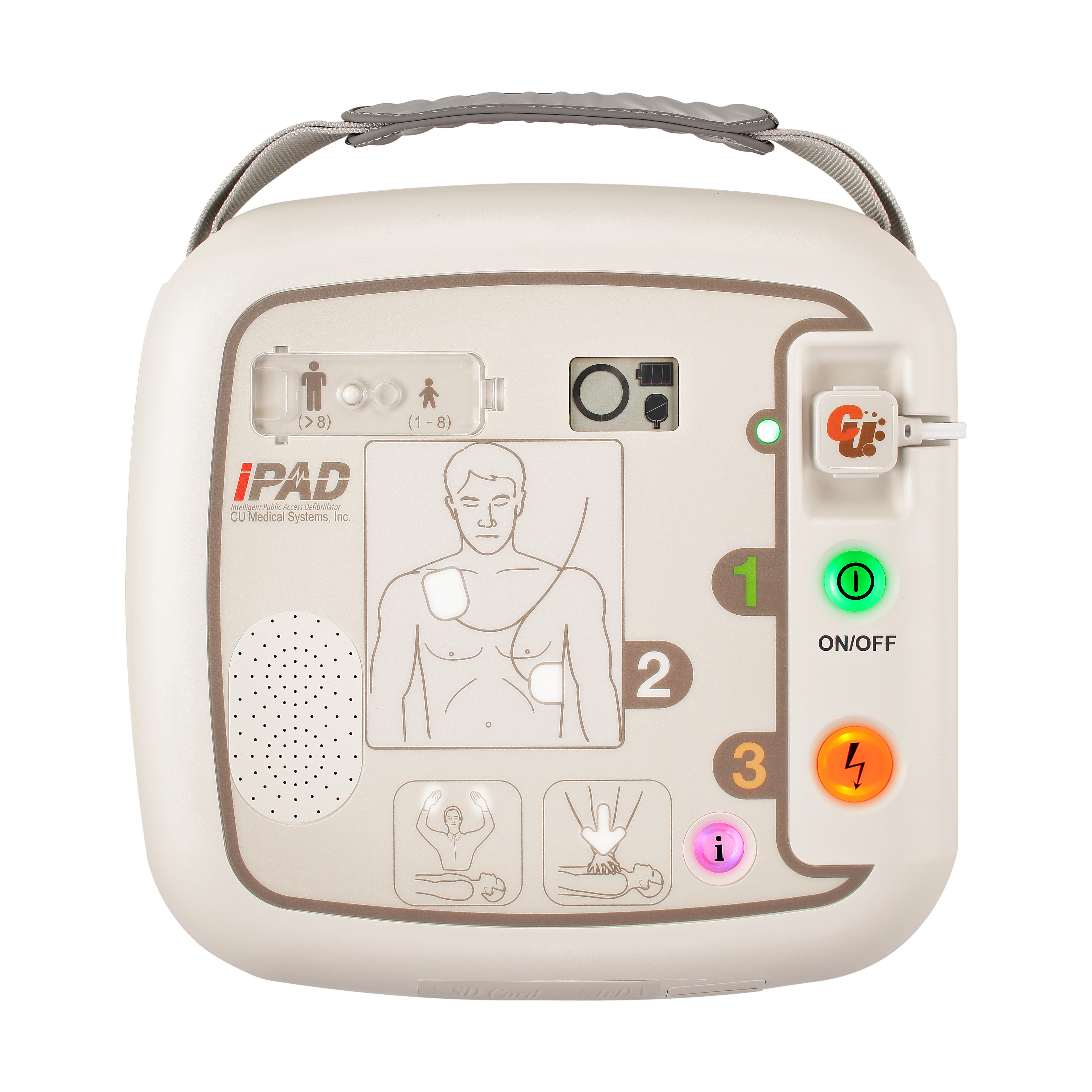 i-PAD CU-SP1 Semi - Halbautomatischer Defibrillator inkl. Zubehör / 1 Gerät  / REF: R-SP-ST