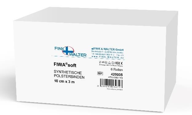 Fink & Walter FIWA®soft – Synthetische Polsterbinde 7,5cm x 2,7m, Btl. à 6 St. / 6 St. (REF 420002) / PZN: 13831464