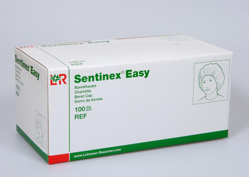 Sentinex Easy Baretthaube, weiß, 100 Stk (REF 17429)