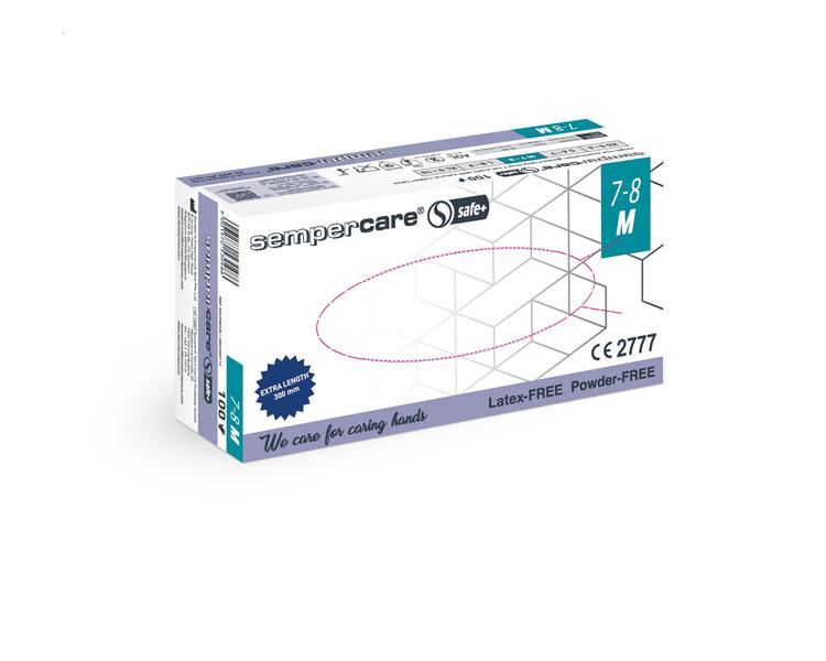 Sempercare Safe+ US-Handschuh Nitrile ungepudert, blau, Gr. XL, 90 Stk (REF 149764)