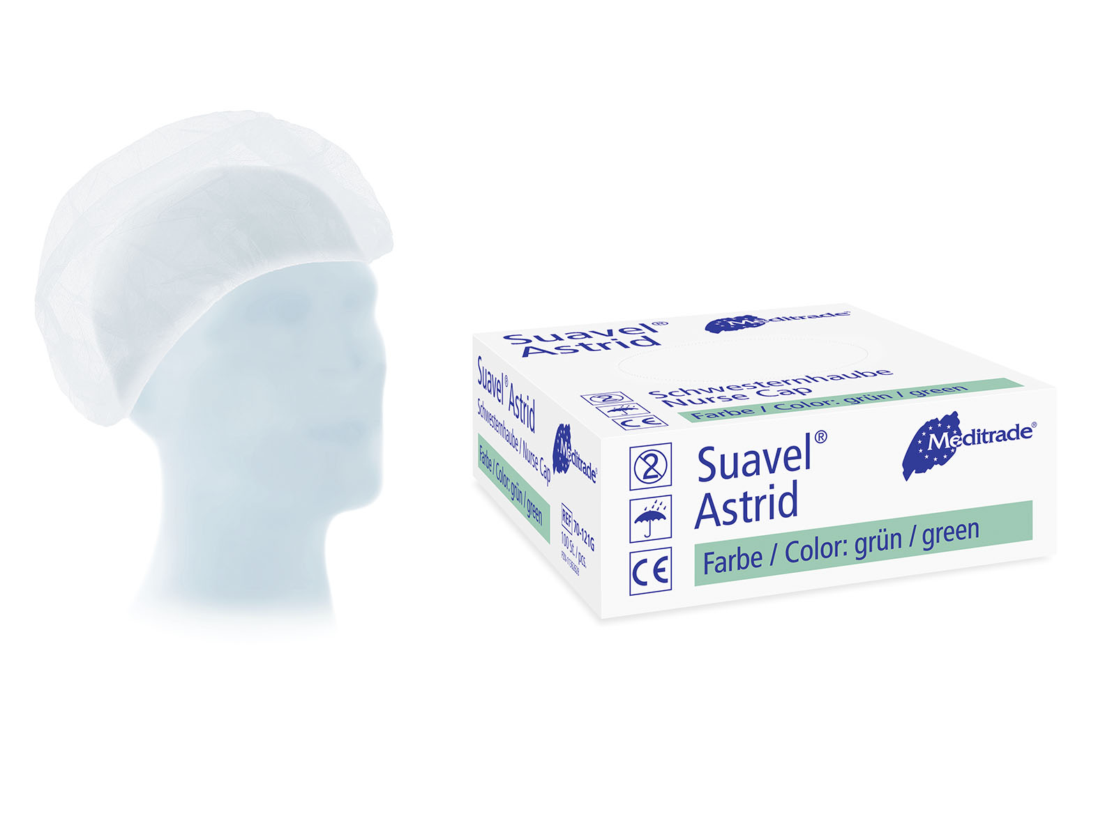 Meditrade Suavel® Astrid Kopfhaube - 100 Stück