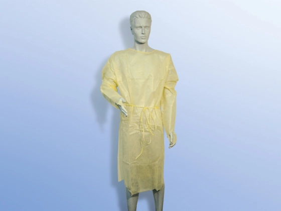 Dahlhausen Schutzkittel gelb 125x140 cm, Daumenloch, feuchtigkeitsabweisend / 10 St. p.P. / REF: 7559000012 / PZN: 12428068