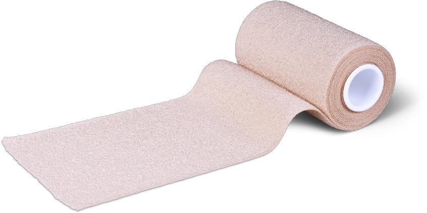 Fink & Walter FIWA®bi-elast – Pflasterbinde 10cm x 2,5m, hypoallergen, längs- und querelastisch, kurzer Zug, hautfarben / 1 St. (REF 210333) / PZN: 04793463