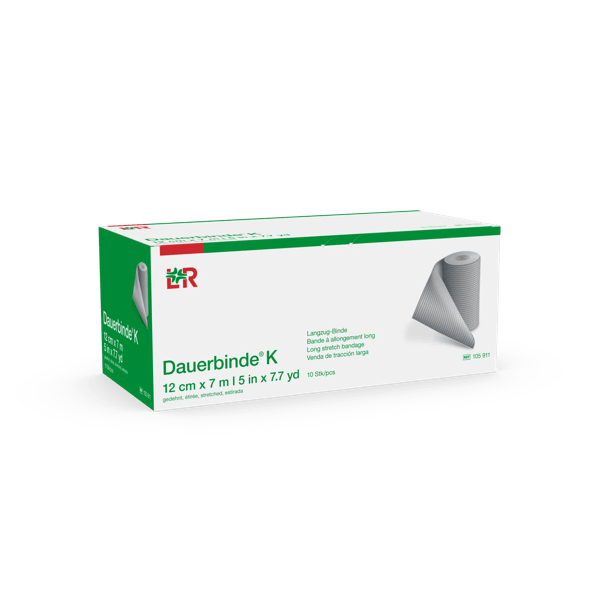 Dauerbinde K Langzugbinde 12cmx7m,10 St.lose im Kt. (REF 105911) / PZN: 12588955