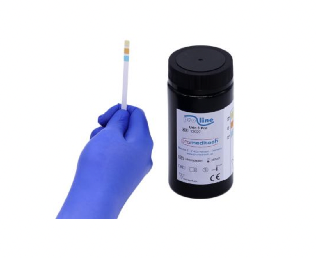 Urin 3 Pro / Glukose, pH, Protein / Teststreifen / 100 St. p.P. / REF: 12027 / PZN: 12651530
